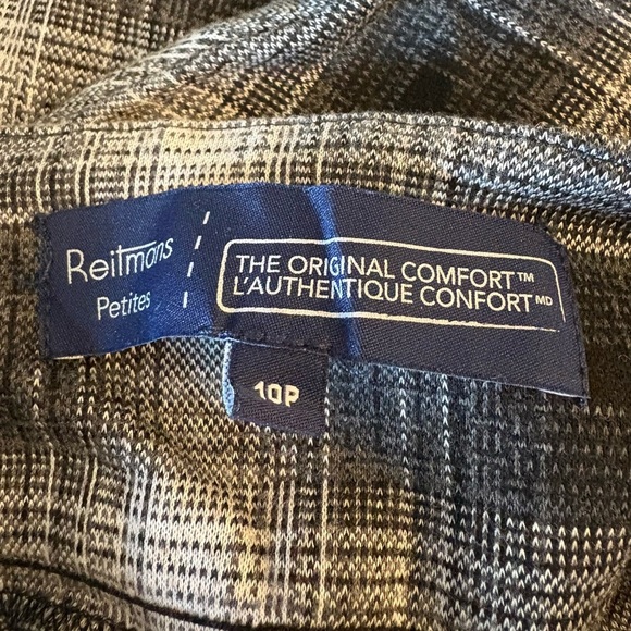 Plaid Black and Gray Women's Skirt - Picture 2 of 5